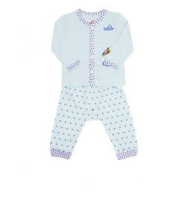 Bộ quần áo Cotton cho bé in hình Ong Bay ( 3 - 6 Tháng)