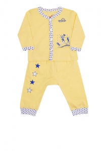 Bộ quần áo Cotton cho bé in hình Đàn Kiến Leo Núi ( 3 - 6 Tháng)