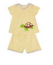 Bộ quần áo Cotton cho bé hình Chú Rùa May Mắn ( 9 - 12 tháng)