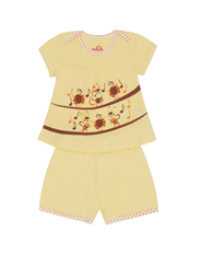 Bộ quần áo Cotton cho bé hình Dàn Nhạc Côn Trùng ( 9 - 12 Tháng)